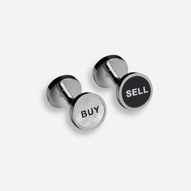 Trader Silver Cufflinks