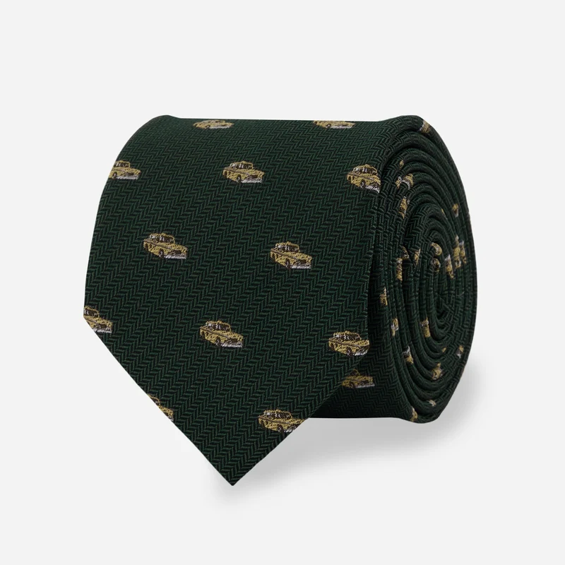 Taxi Cab Hunter Green Tie