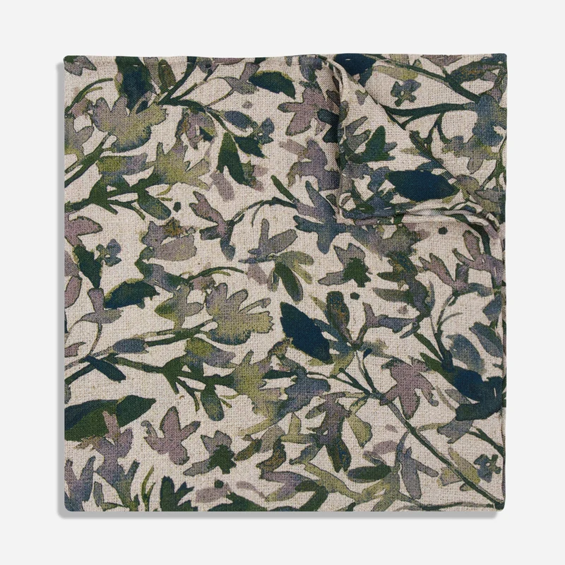 Kelly Ventura x The Tie Bar Lilac Dew Pocket Square
