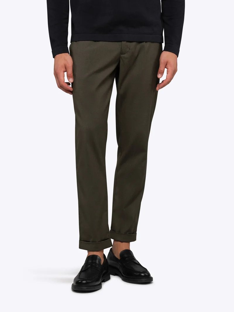 SoHo Trouser | Heather Olive Classic-fit