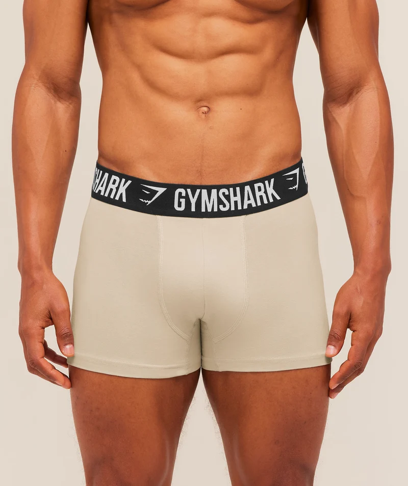 Gymshark Boxer Brief 5PK - Chalk Beige/Canvas Green/Espresso Brown/Cherry Purple/Lifestyle Brown