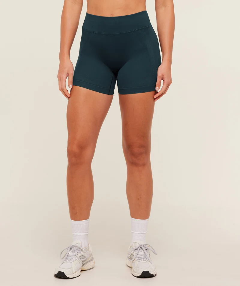 Gymshark Weekend Seamless Short - Deep Petrol Blue/Stealth Blue