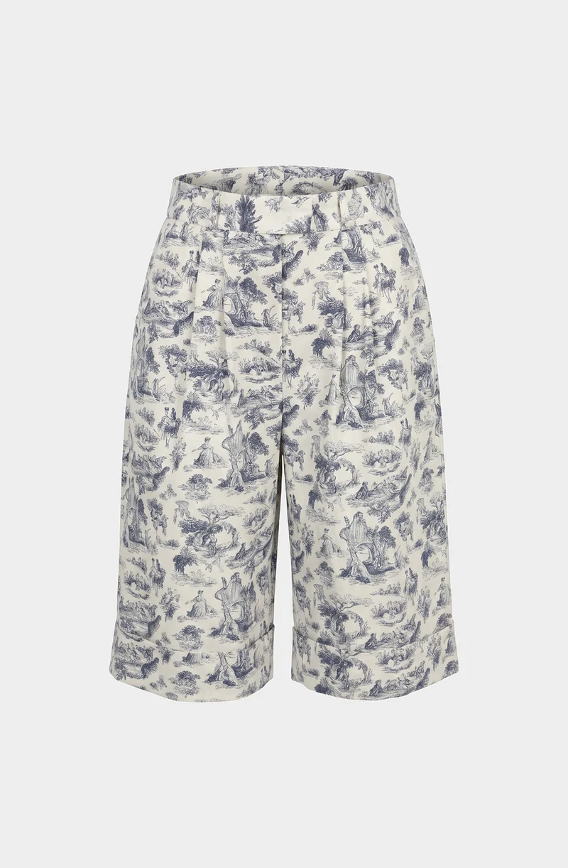 Organic cotton baggy bermuda