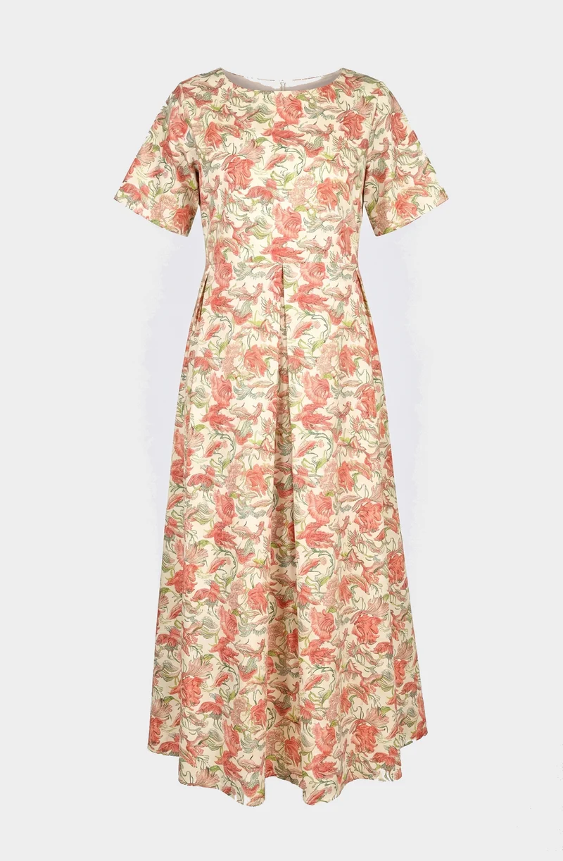 Dress in organic cotton poplin
