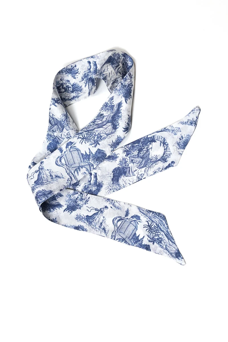 Silk twill scarf