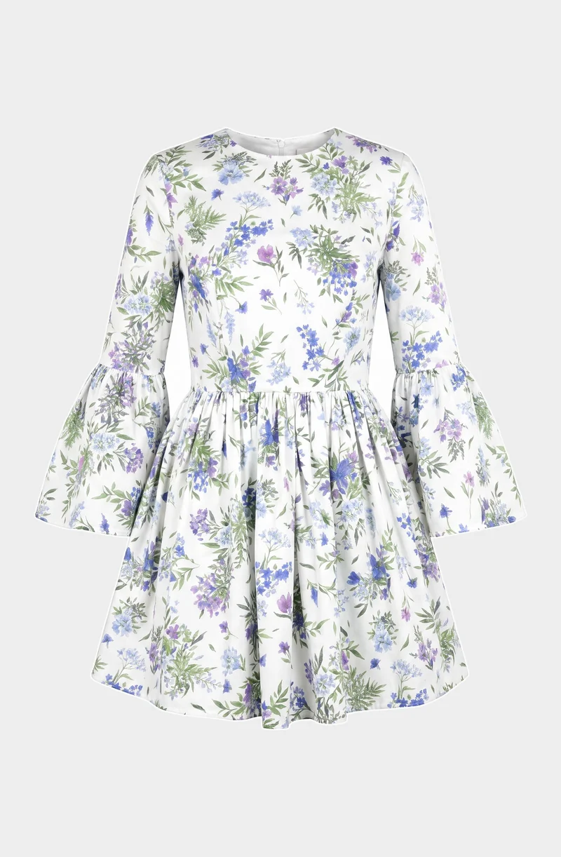 Spring short cotton dress