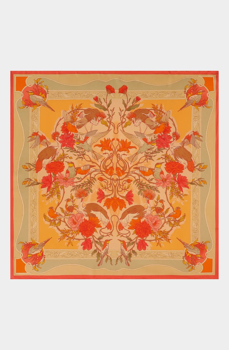 Silk scarf 90 "Art Nouveau"
