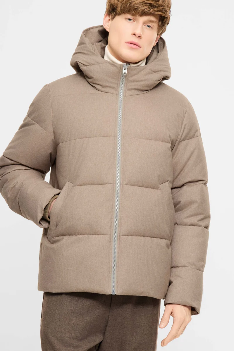 Bjarne Puffer Jacket - Beige Melange