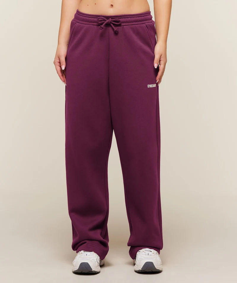 Gymshark Cosy Luxe Straight Leg Short Joggers - Strength Pink