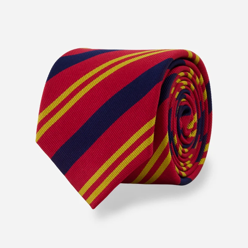 Alma Mater Heritage Tradition Stripe Crimson Tie