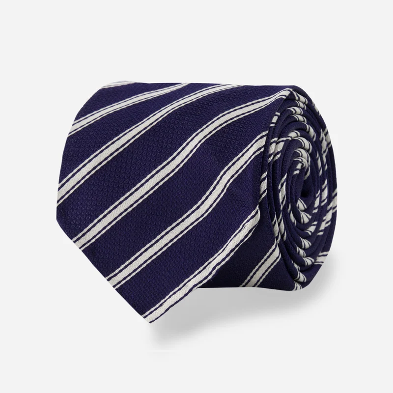 Livorno Stripe Navy Tie