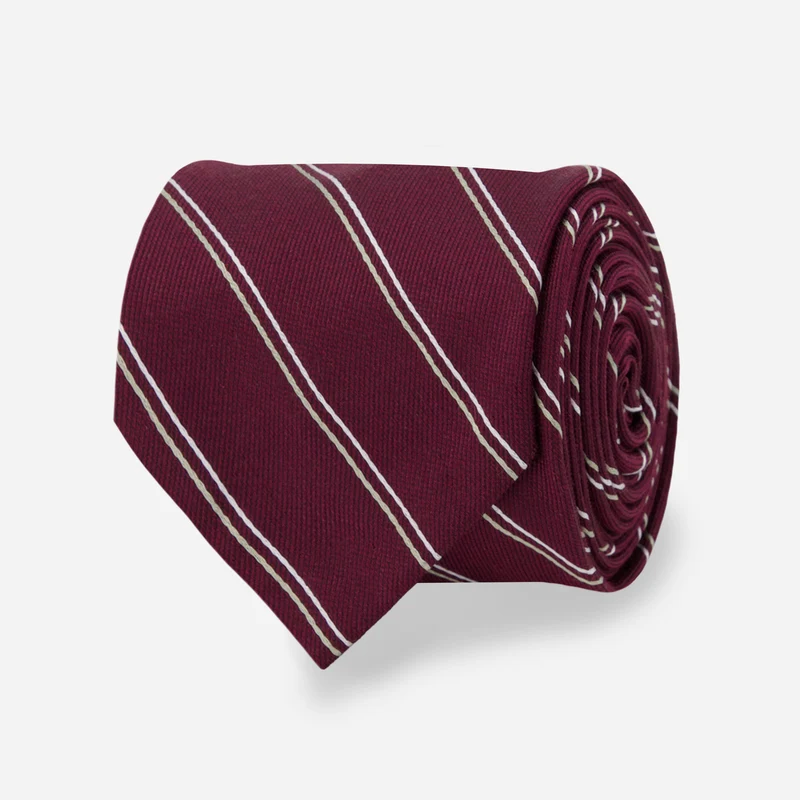 Explorer's Stripe Oxblood Tie
