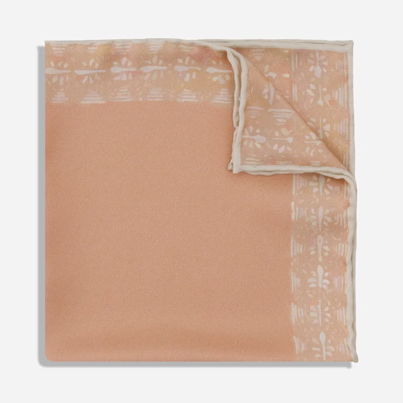 Desert Trail Pink Clay Pocket Square
