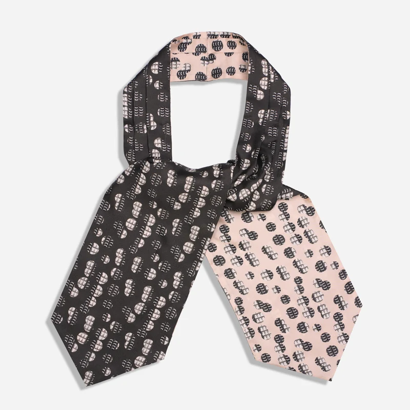 Brendan Fernandes X The Tie Bar Black Pretty Studs Ascot