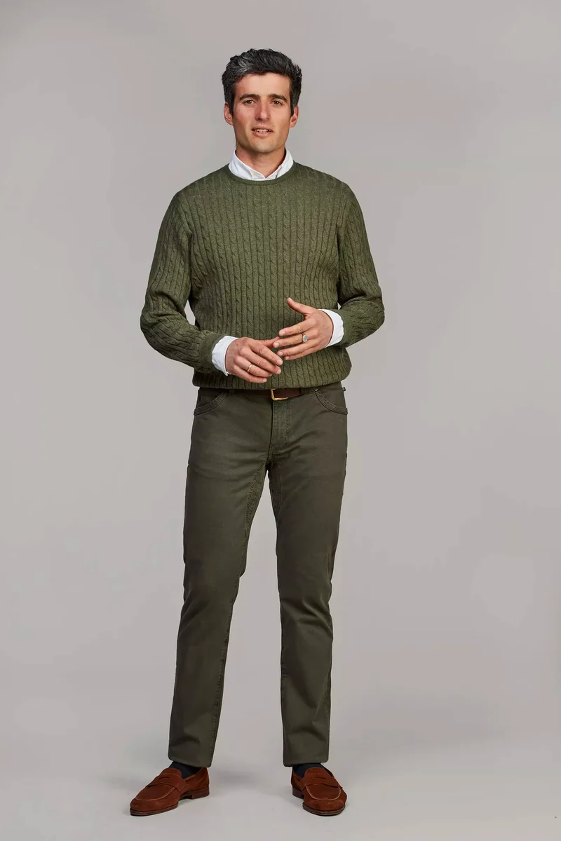 5-PKT CUT'N SEW BORMIO PRINT - OLIVE GREEN 56