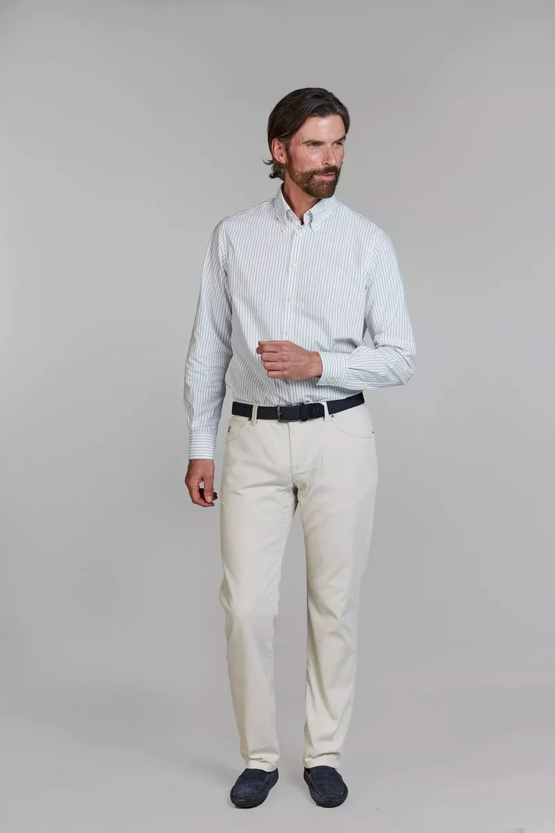5-PKT CUT'N SEW PAN OXFORD - OFFWHITE 11