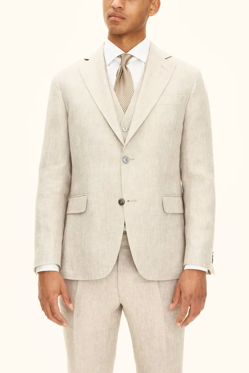 Ferry Soft Blazer Linne - 470 Trench Beige