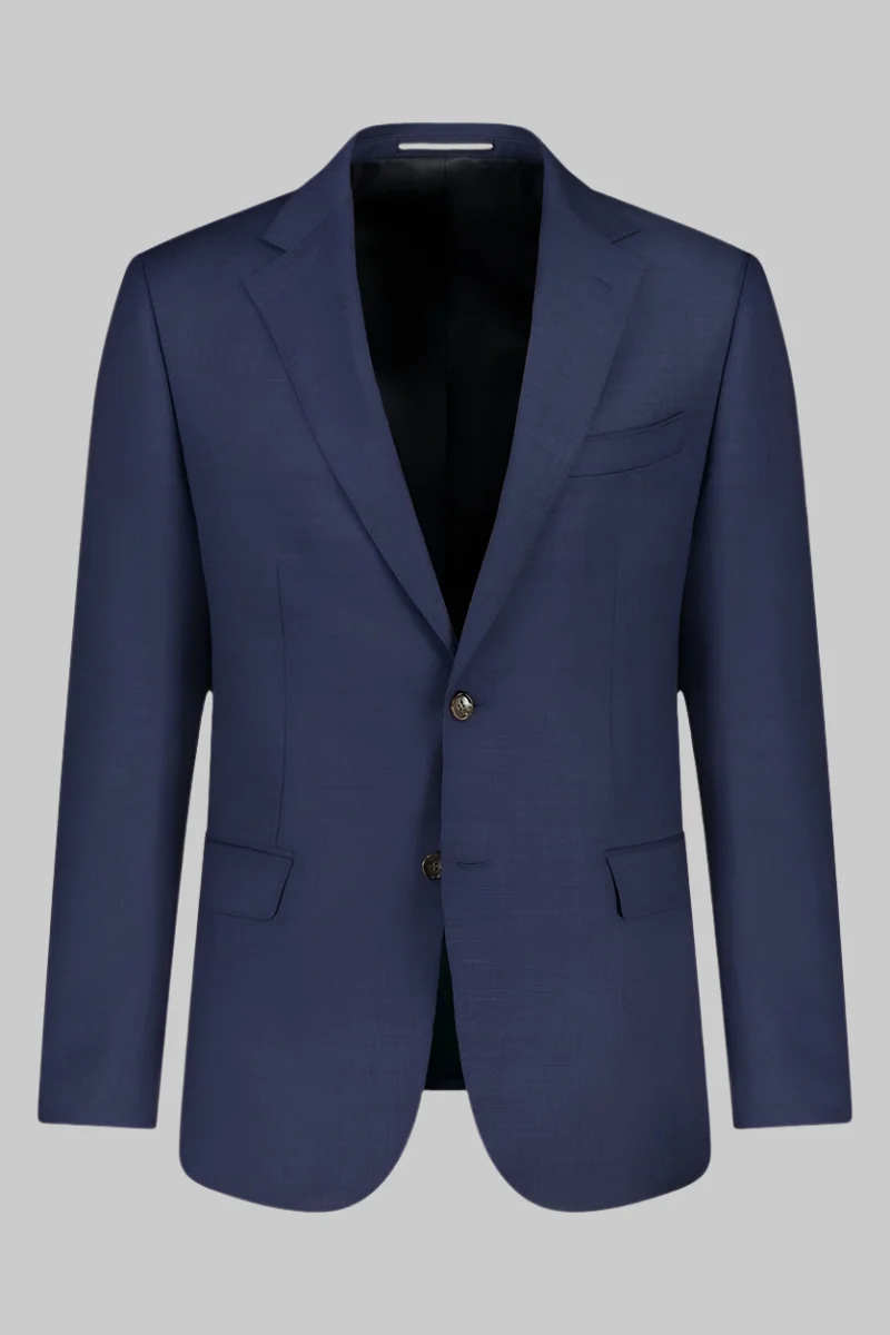 Navy Textured Suit