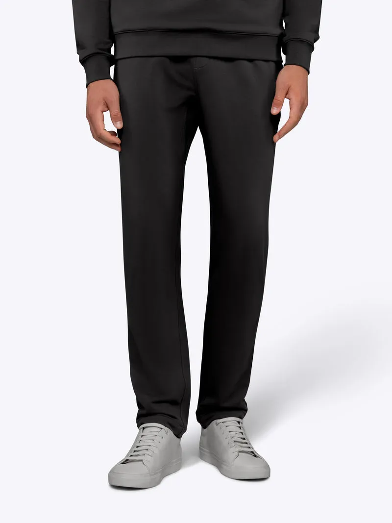 Hyperloop Straight-Leg Sweatpant | Black Slim-fit