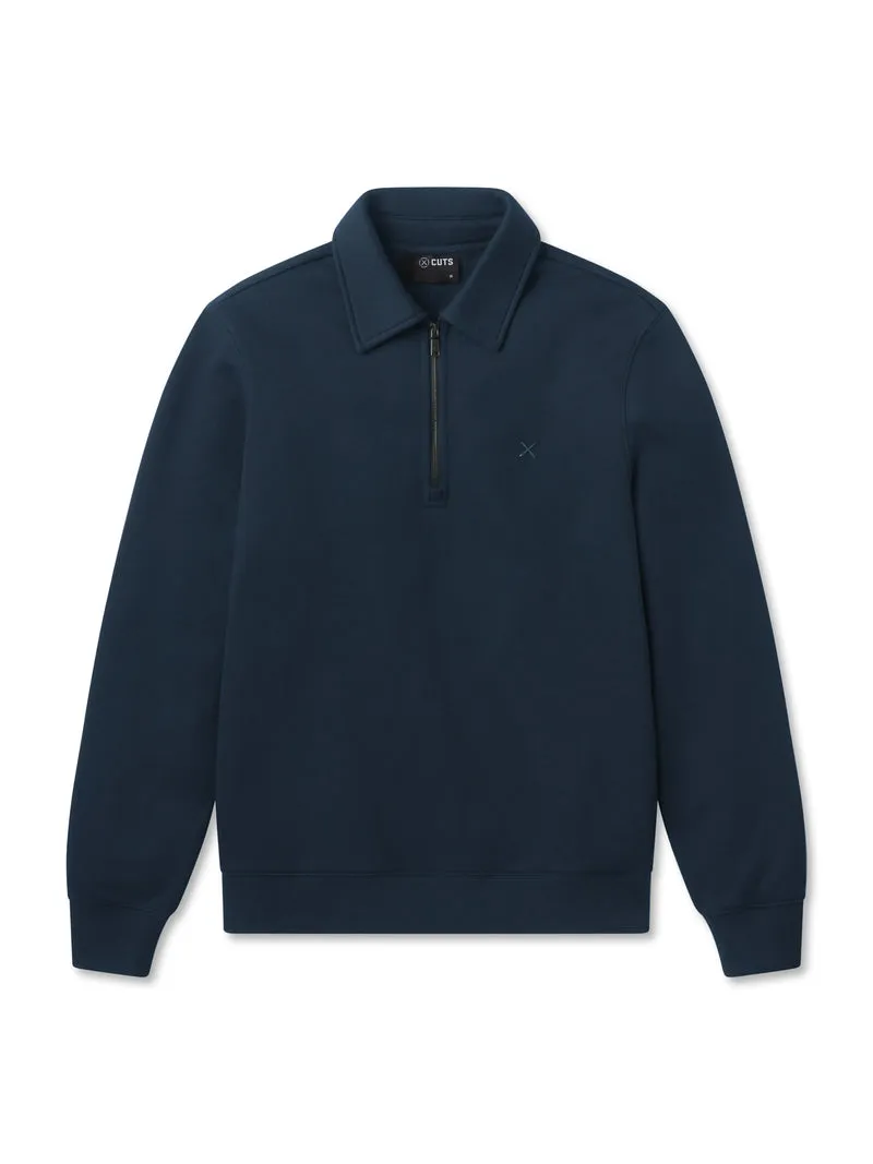 Divine Fleece Q-Zip | Obsidian Classic-fit