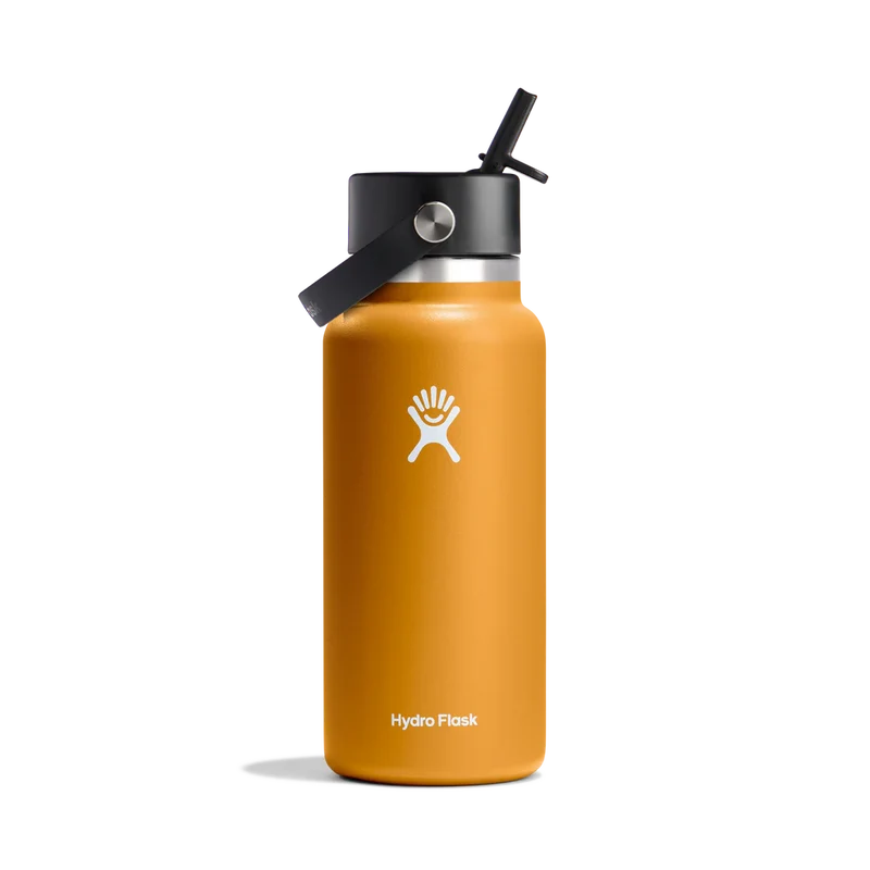 Fossil 32oz (946mL) Wide Mouth with Flex Straw Cap Hydro Flask
