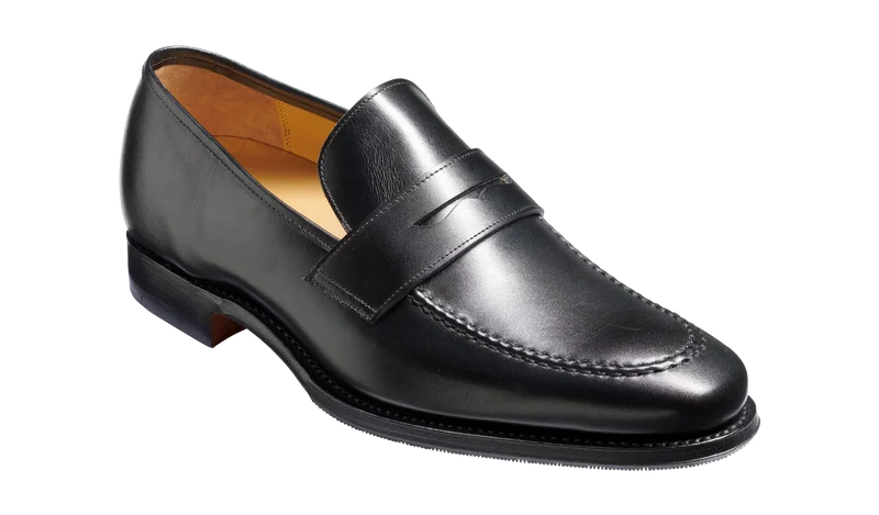 Loafer - Black Calf Leather by Barker
