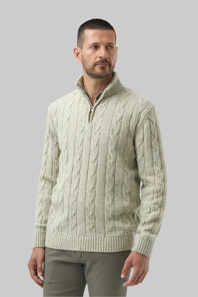 Oatmeal Cable Knit