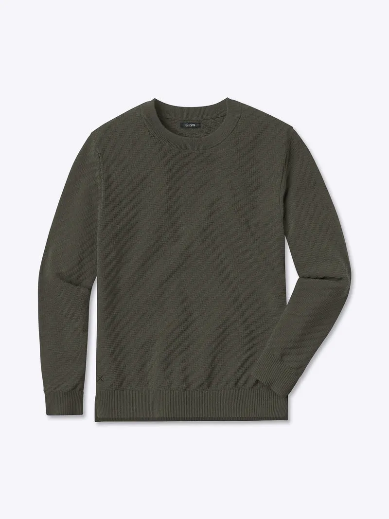 Riviera Knit Long Sleeve Textured Tee | Cypress Signature-Fit