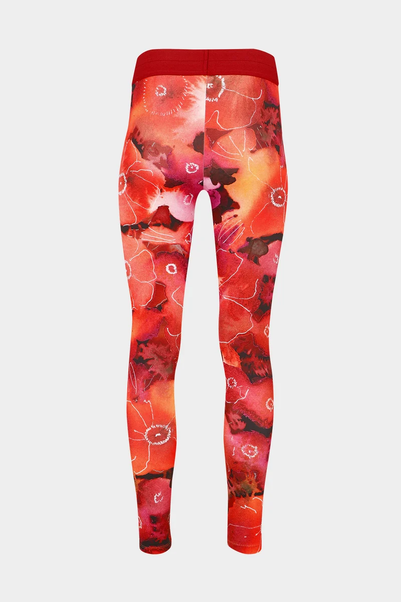 Red and violet leggings