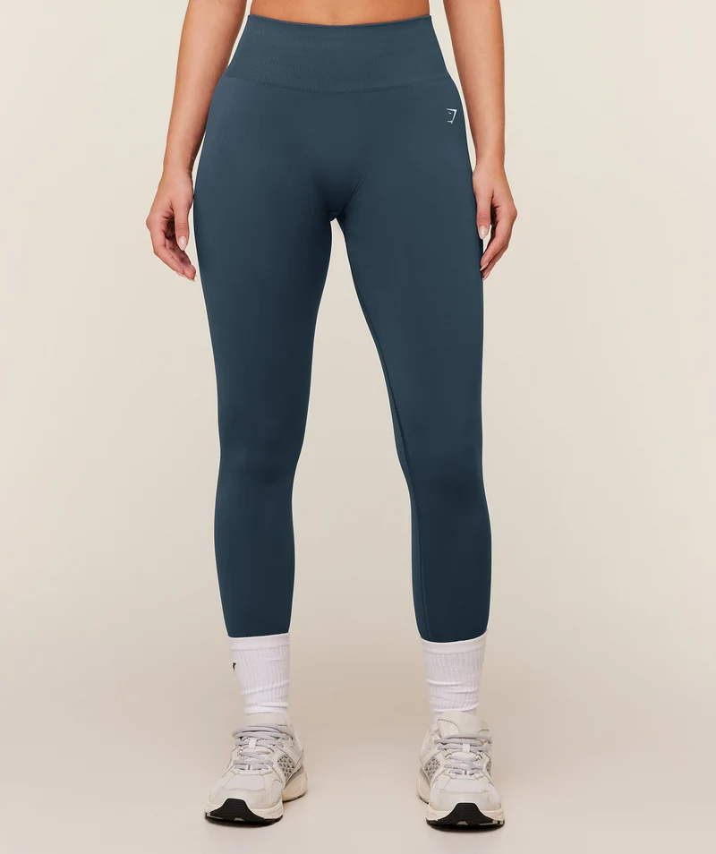 Gymshark Light Hold Leggings - Stealth Blue
