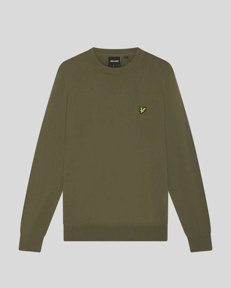 Cotton Merino Crew Neck Jumper