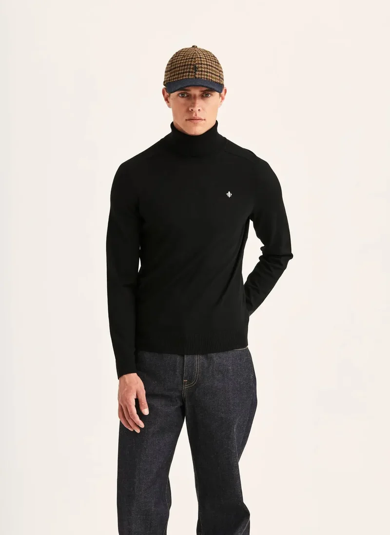 Merino Roller Neck - 99 Black