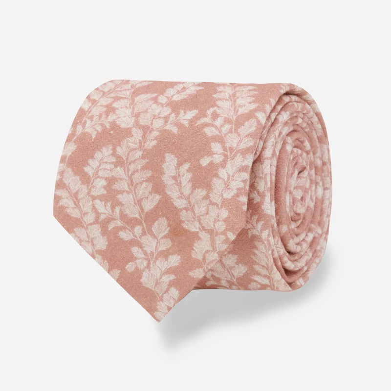 Laura Ashley X The Tie Bar Waxham Leaves Canyon Rose Tie