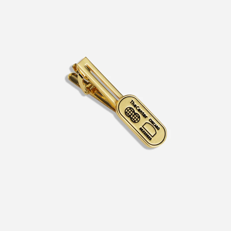 The Center of Order and Experimentation x The Tie Bar The Indicator Brushed Gold Tie Bar