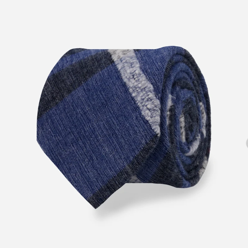 Original Madras x The Tie Bar Midnight Tartan Navy Tie