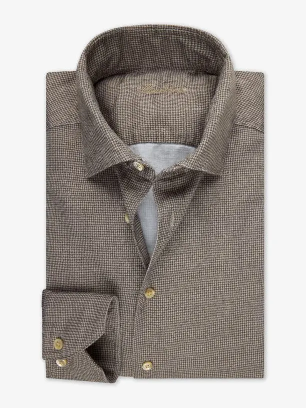 Slimline, C72 RC cuff Casual - 253 Light brown check