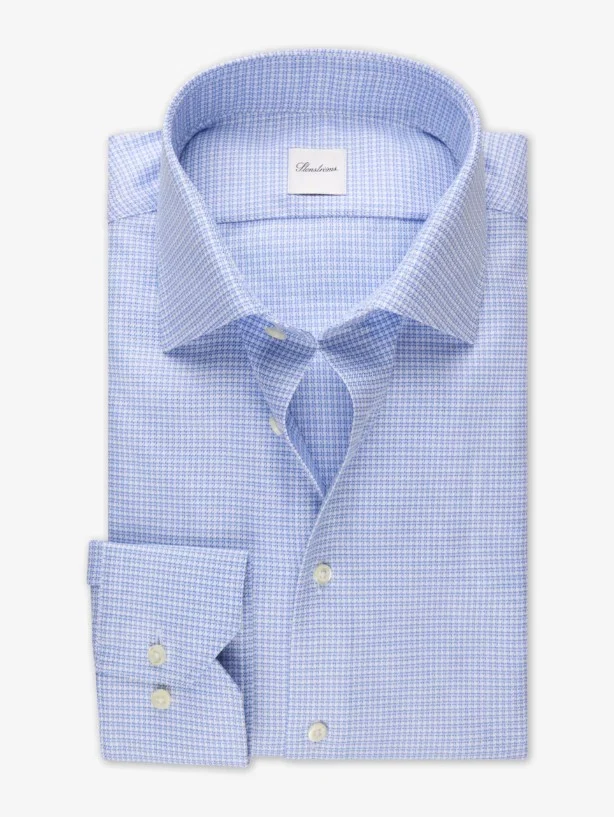 Regular, C77 RM cuff - 113 Light blue check