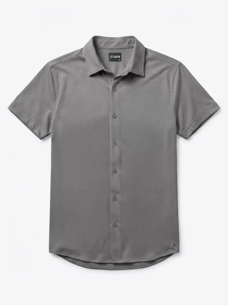 AO Button Up | Charcoal Signature-Fit PYCA Pro®