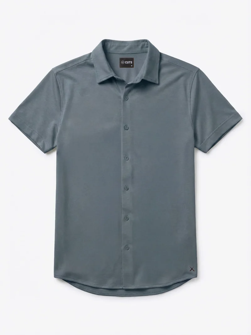 AO Button Up | Ocean Storm Signature-Fit PYCA Pro®