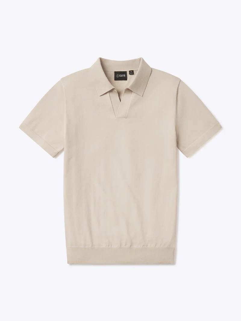 Riviera Knit Polo | Sand Dune Signature-Fit