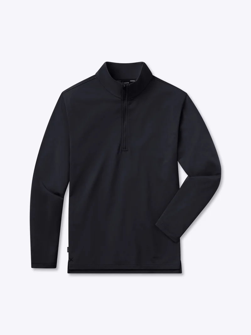 Crossover Fleece Q-Zip | Black Signature-Fit