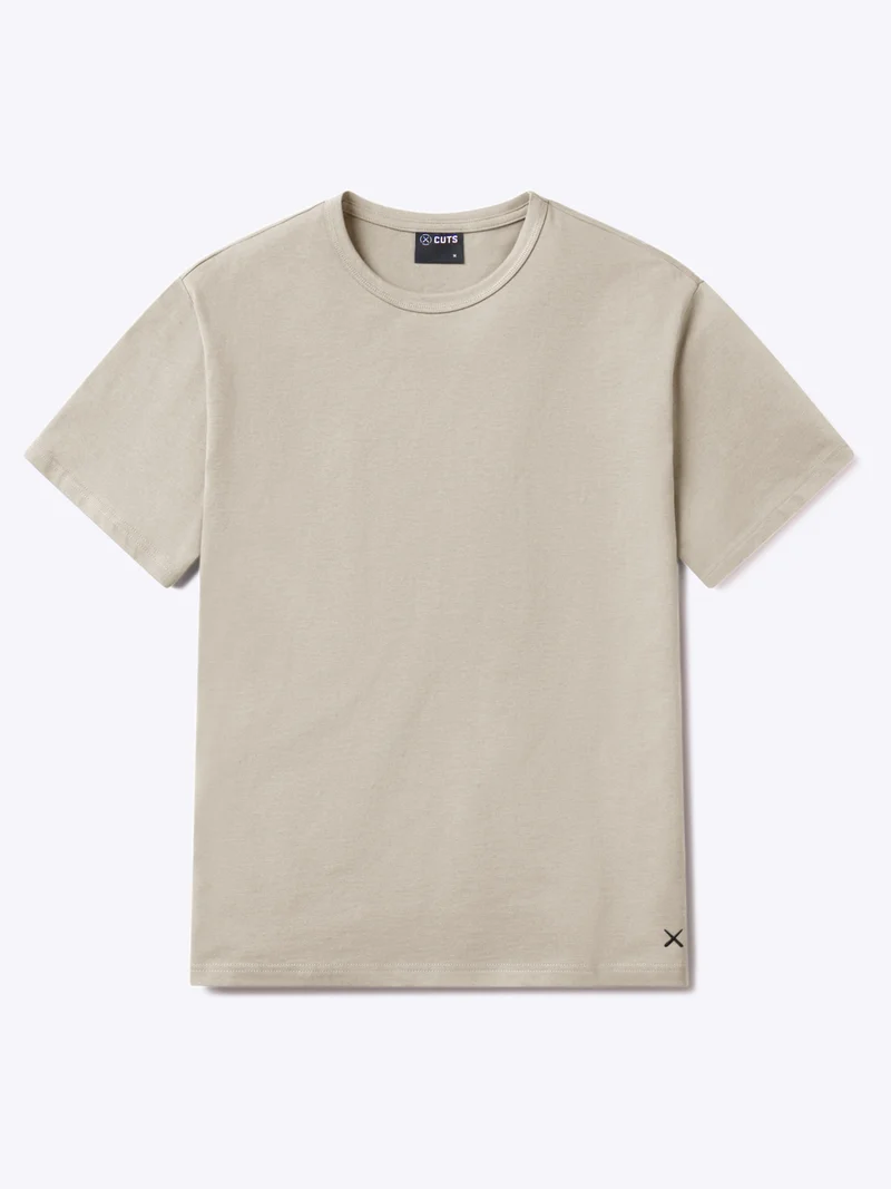 Overtime Oversized Tee | Sand Dune Relaxed-Fit