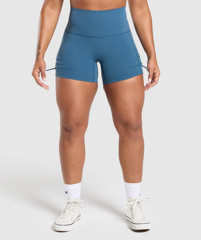 Gymshark Legacy Logo Tight Shorts - Success Blue
