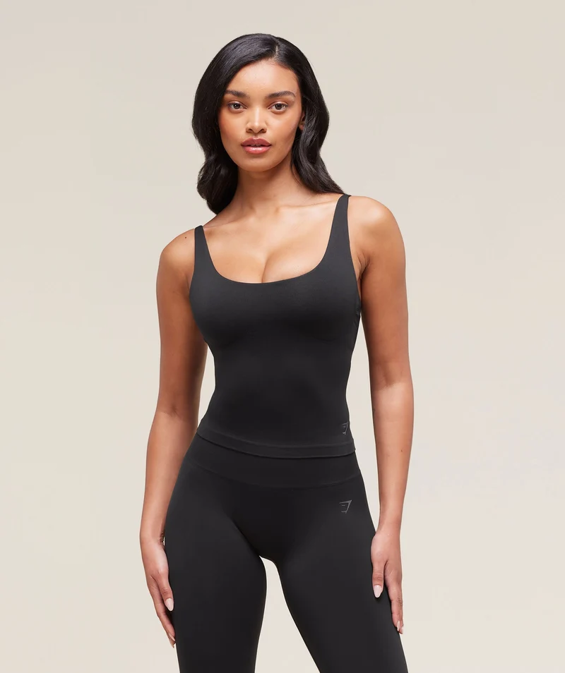 Gymshark Soft Sculpt Shelf Tank - Black