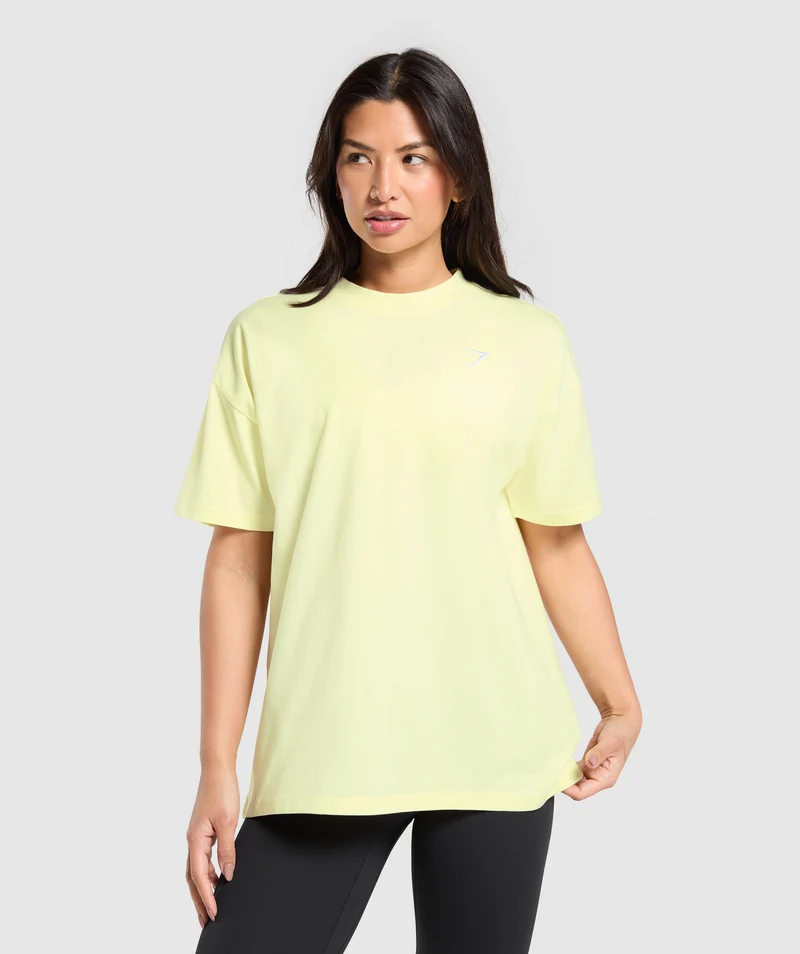 Gymshark Training Oversized T-Shirt - Refresh Yellow