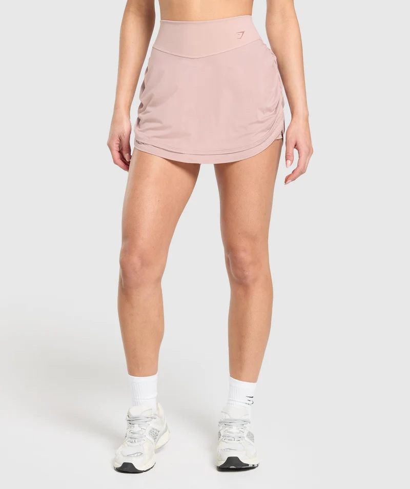 Gymshark Ruched Skort - Muted Pink