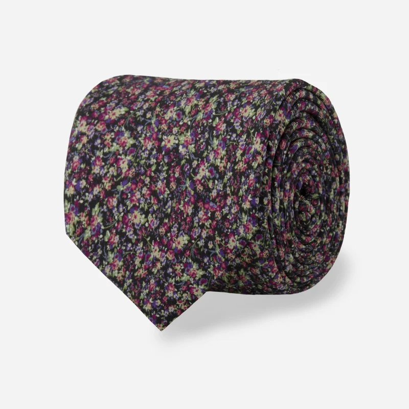 Laura Ashley x Tie Bar Winter Forest Navy Tie