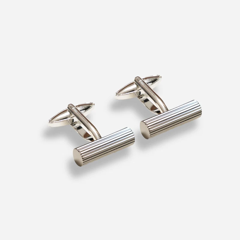 Barrel Silver Cufflinks