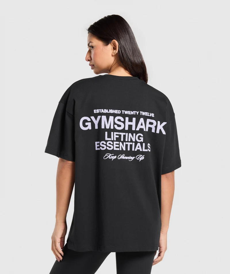 Gymshark EST 2012 Graphic T-Shirt - Black