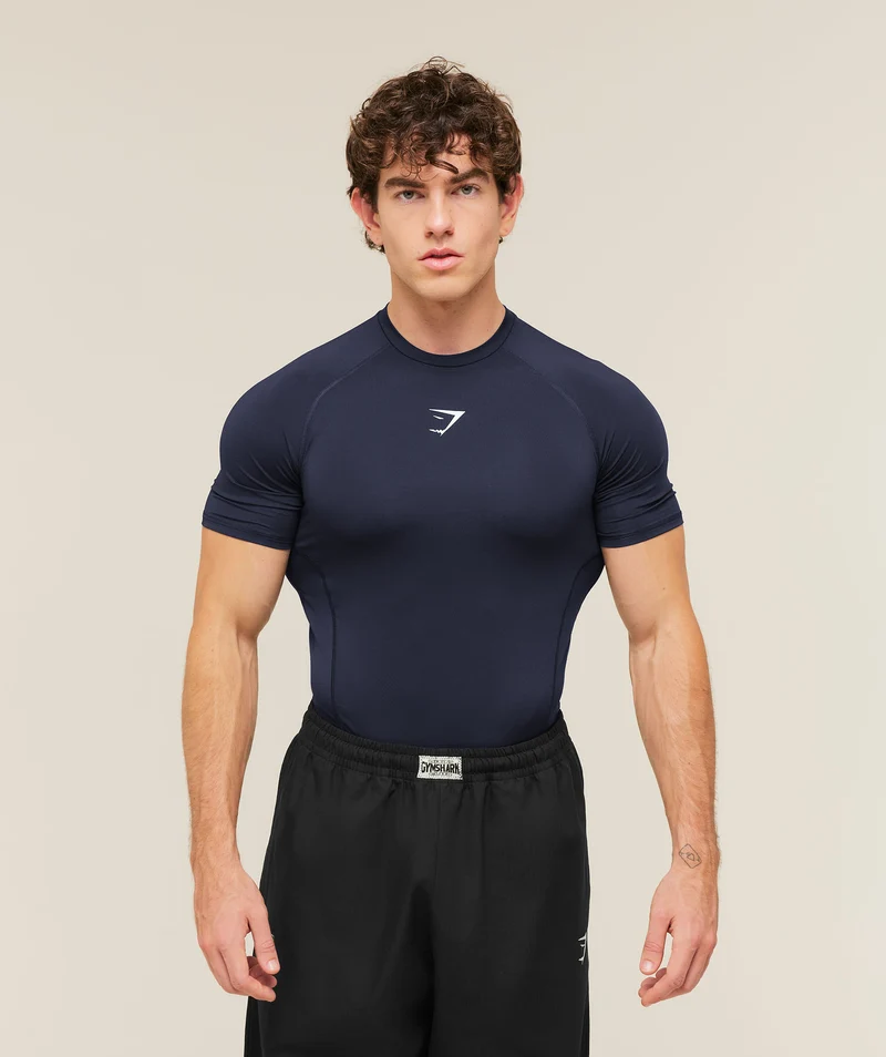 Gymshark Element Baselayer T-Shirt - Heavy Blue